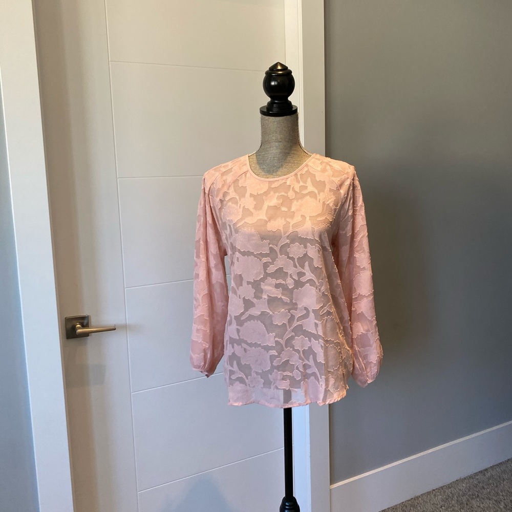 BOGO Sheer Pink Blouse